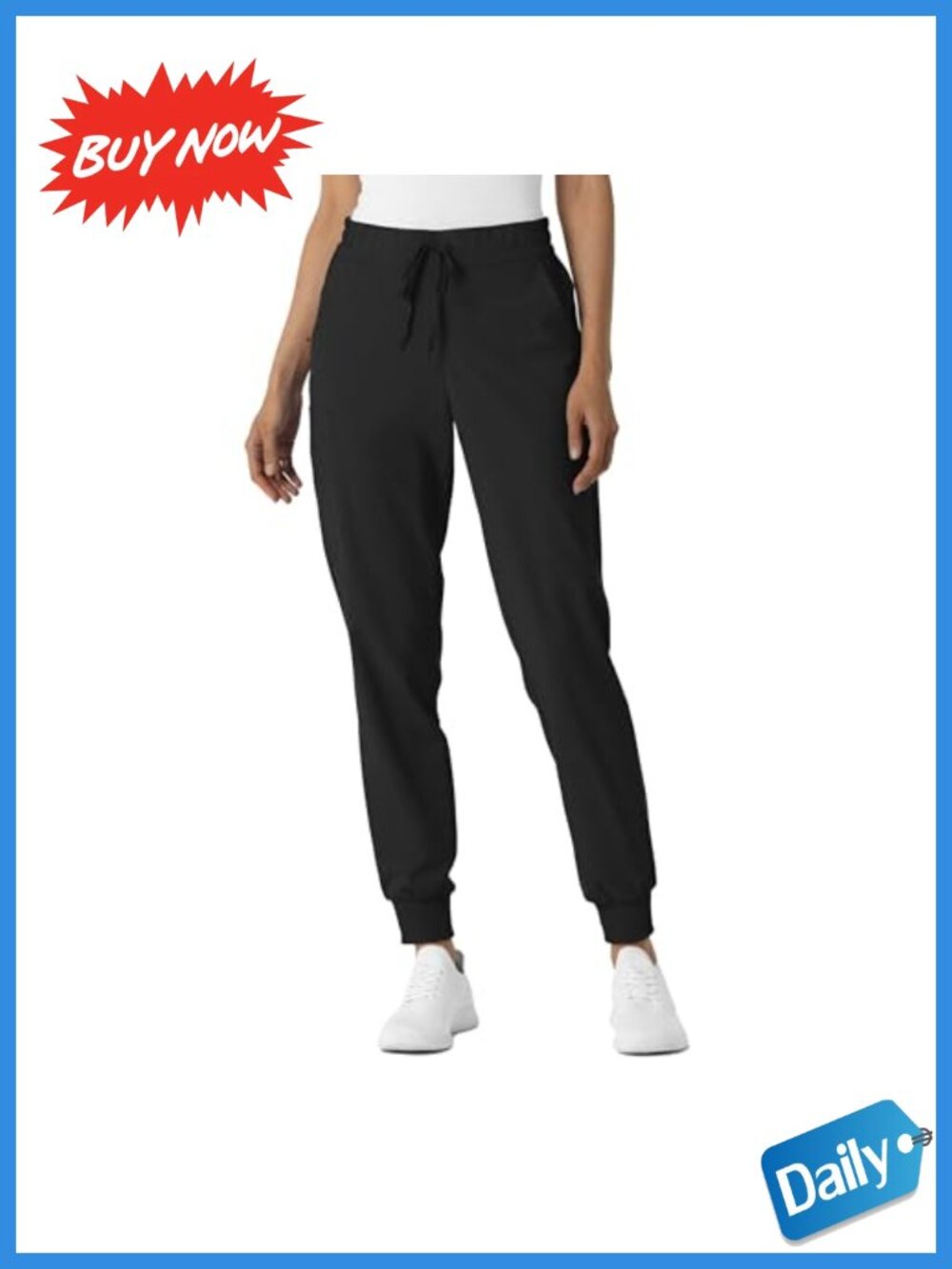 Women's Jogger Scrub Pant Recycled Polyester 4-Way Stretch Medical Scrub Bottoms
